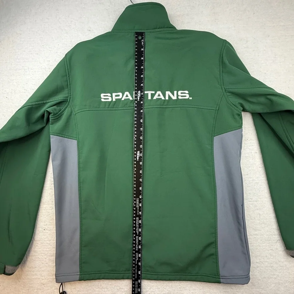 Pro Edge MSU ‎ Michigan State Spartans Qtr Zip Pullover Jacket Green Medium 💚